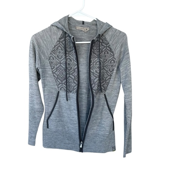 Smartwool 100% Wool Full Zip Hoodie Sweatshirt - Size XS - Gray - Picture 13 of 13